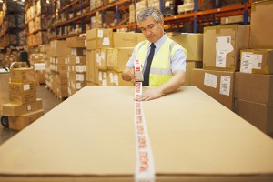 Taping Package in Warehouse