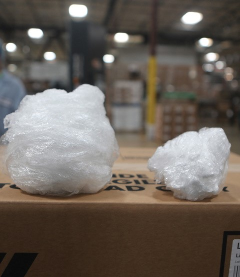 Balled shrink wrap