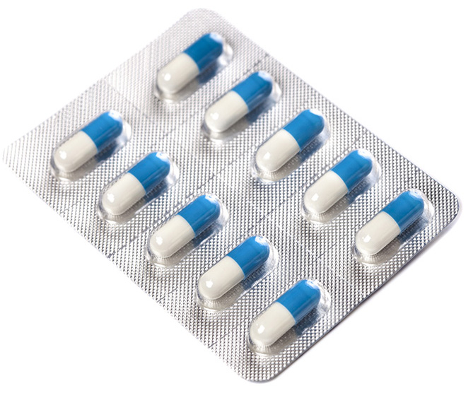 Pills in blister package