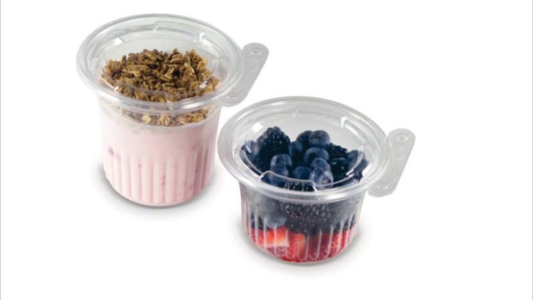 Parfait in clamshell package