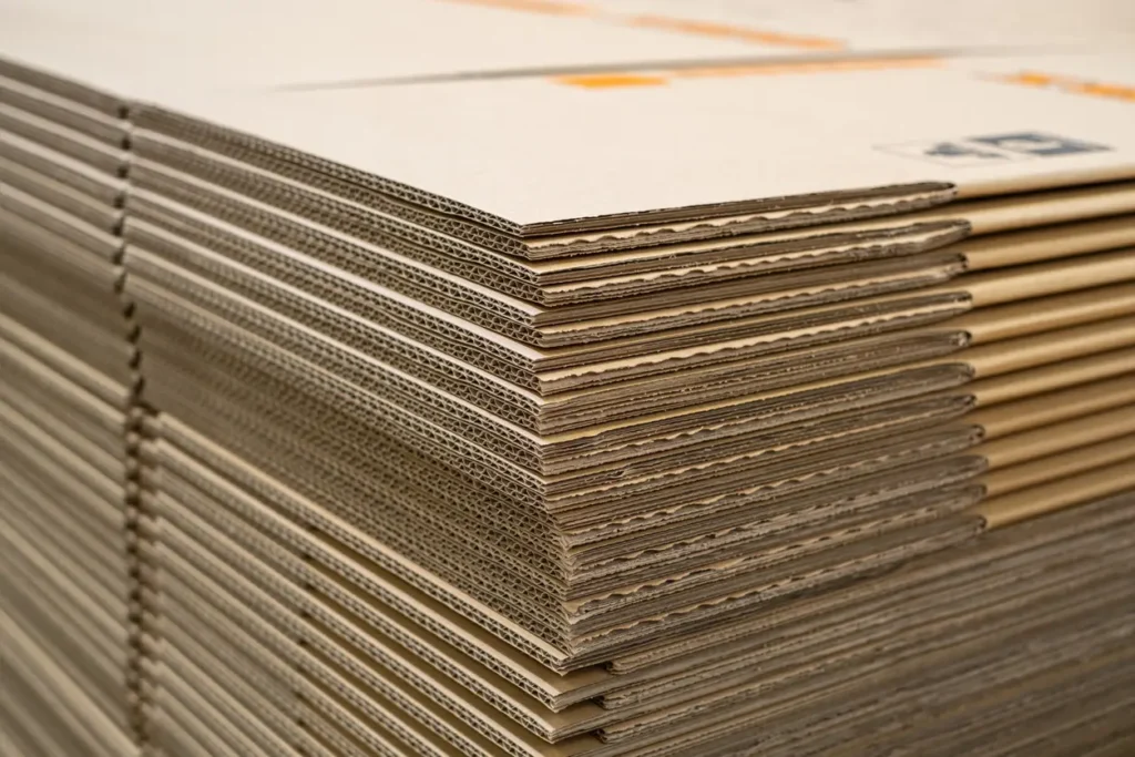 stack of corrugated boxes