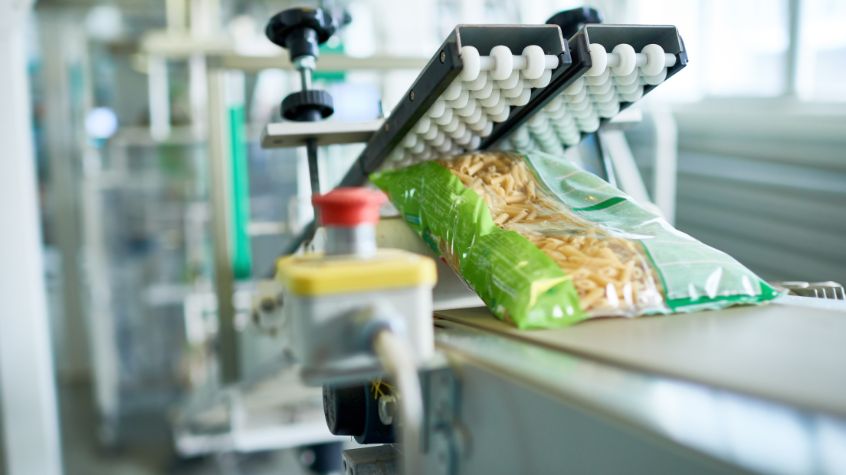 efficient packaging line in food manufacturing